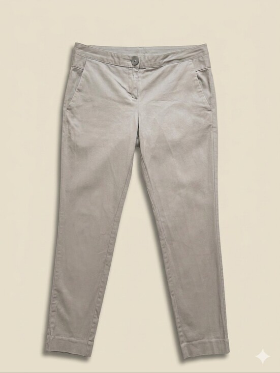 Jacob Pants - Sz 4 Jacob Cotton Blend Light Beige Khaki Women's Ankle Pants